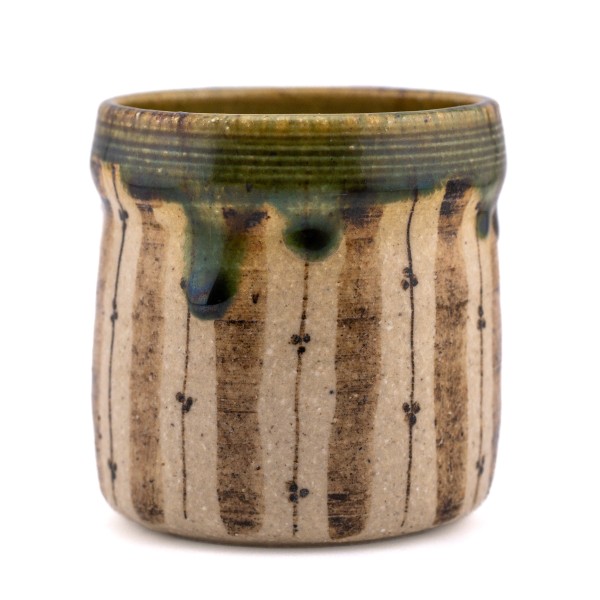 Vintage, Zuiko-gama (瑞光窯), Oribe keramik, Sasaki Hachijūni (佐々木八十二), Sasaki Shinji (佐々木晨二, Matcha, Teekeramik 