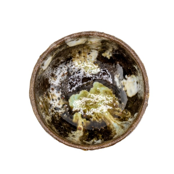 Unikat Teeschale, Wu Li Jiao (Gelb, Gold)